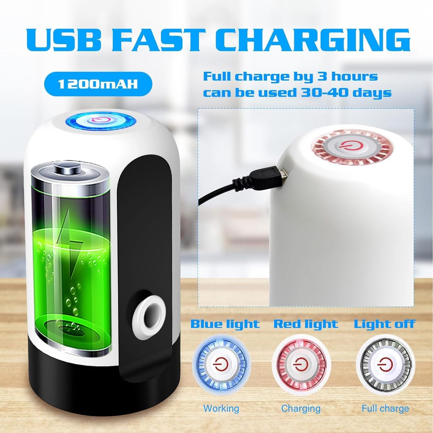 Hot Sale House Home Portable Rechargeable Mini Electric Automatic Portable Pump Water Dispensers