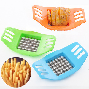 New Hot Sales Home Manual Potato Slicer Kitchen Plastic&stainless Steel Chip Slicer