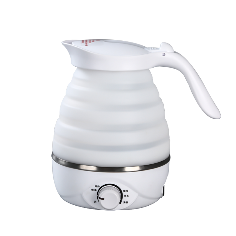 Portable foldable travel water boiler folding silicone electric kettle