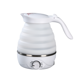 Portable foldable travel water boiler folding silicone electric kettle