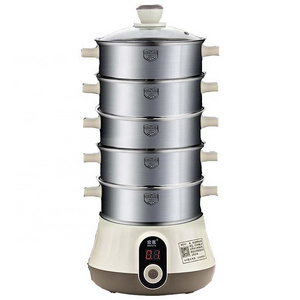 Industrial 5 layers stainless steel electric mini steam cooking pot electric Steam cooker Electric food steamer Electric