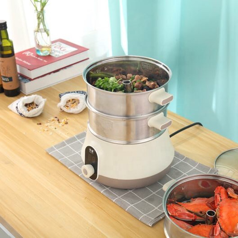 Industrial 5 layers stainless steel electric mini steam cooking pot electric Steam cooker Electric food steamer Electric