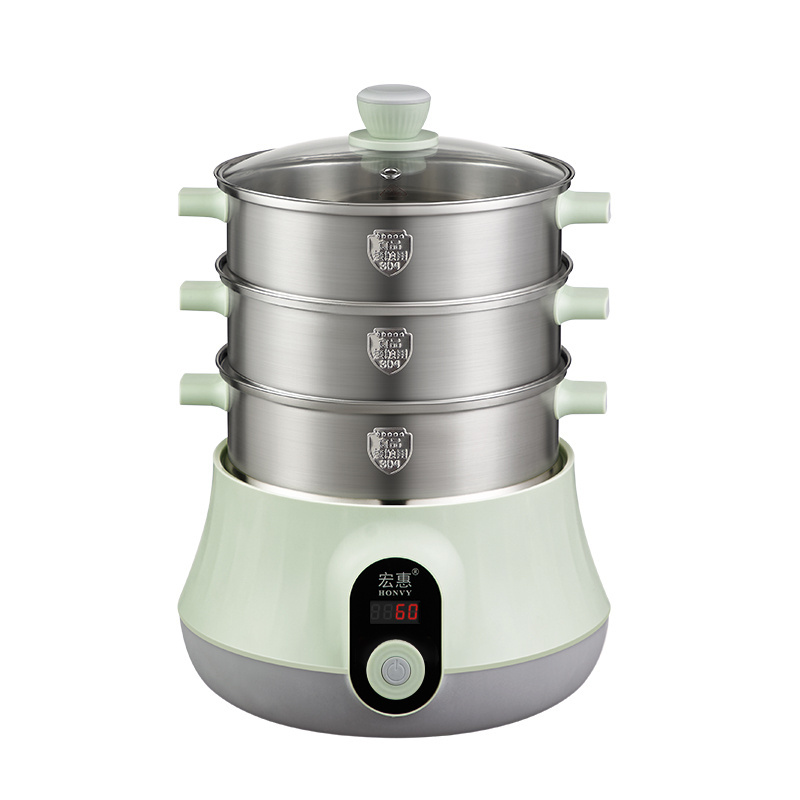 A2 customization electric SUS 304 steam cooker steam vegetable rice soup seafood food steamer