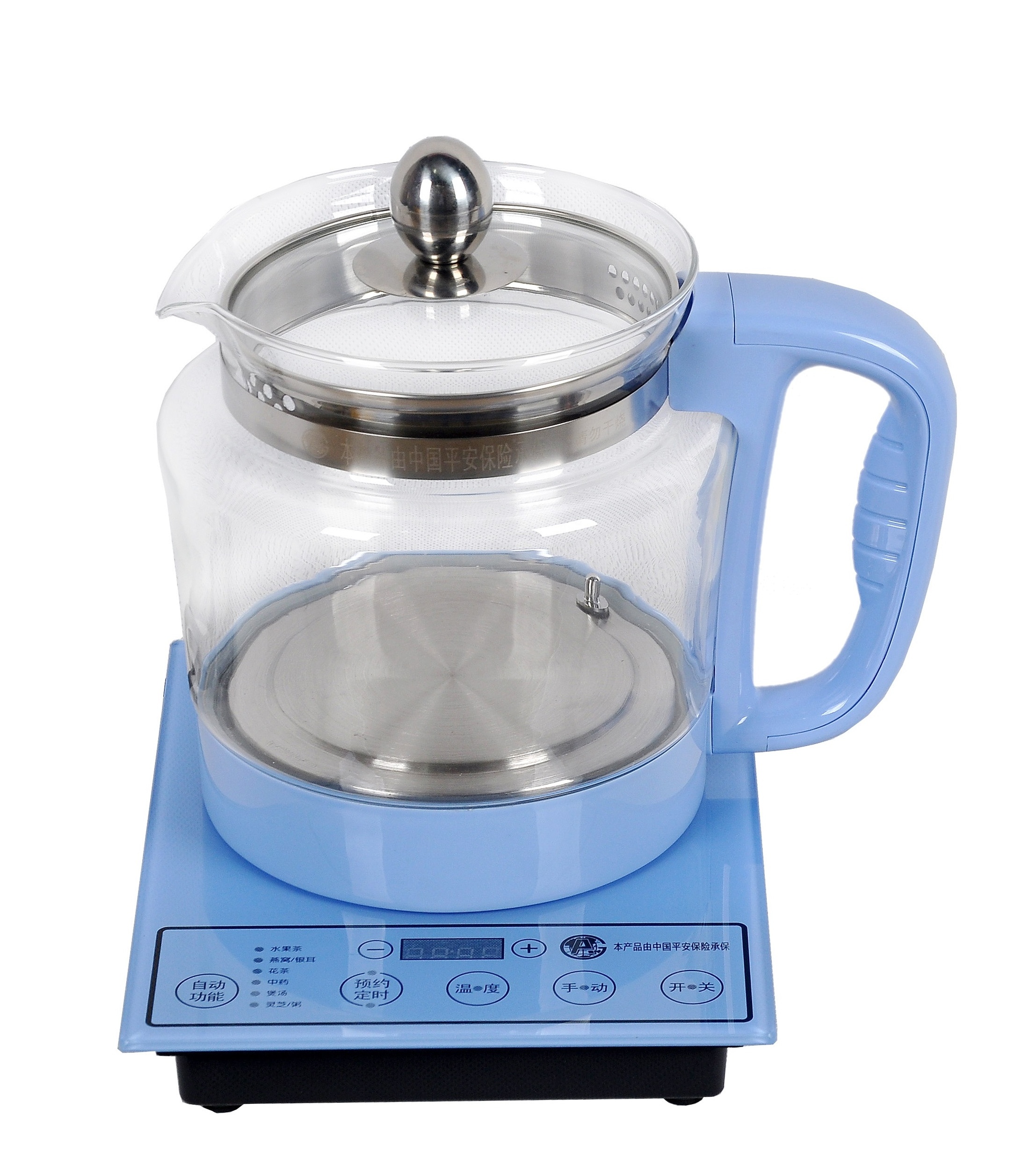 Factory Supply High Borosilicate Glass Electric Digital Display Kettle