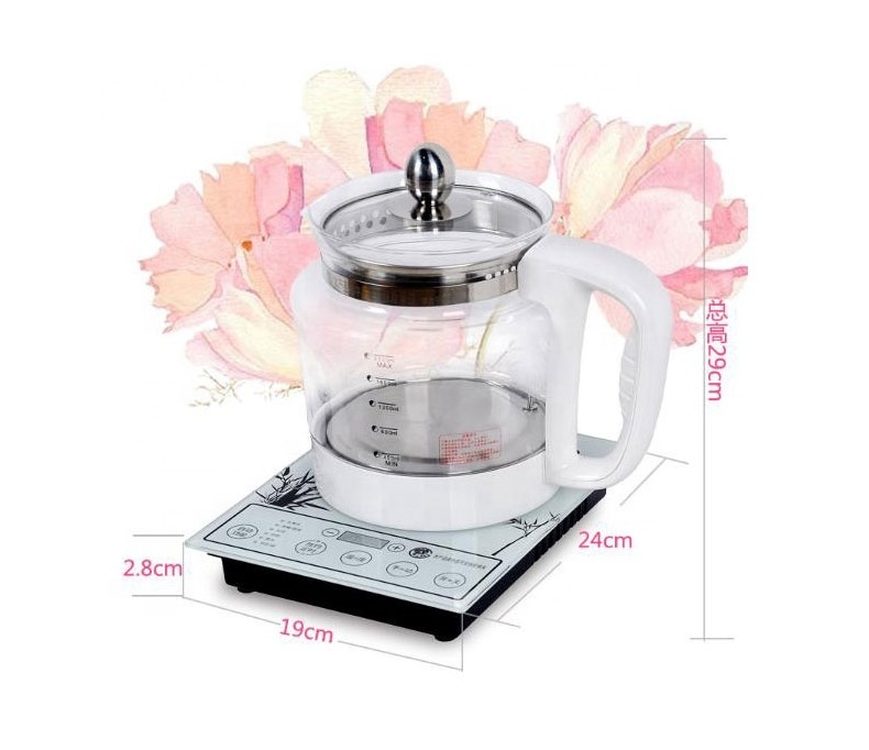 Factory Supply High Borosilicate Glass Electric Digital Display Kettle