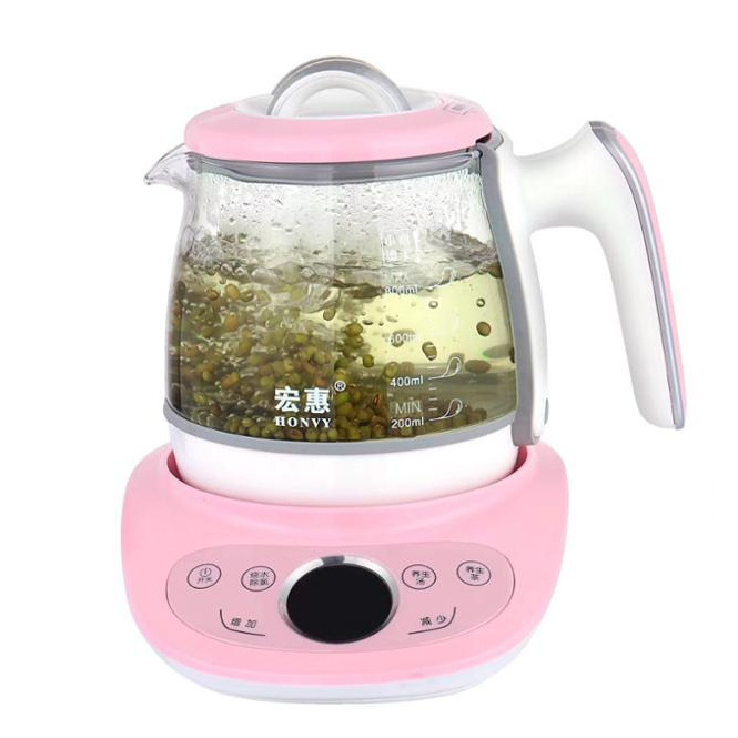 Instock 110V Chinese panel Portable Small Capacity 0.8L Office Mini Tea Or Coffee Electric Glass Kettle