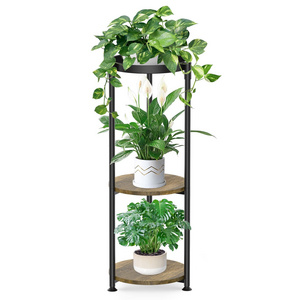 3 Tier Metal Plant Stand Indoor Tall 35 Inch Corner Plant Holder For Plants Multiple Modern Flower Pot Shelf Planter RacK