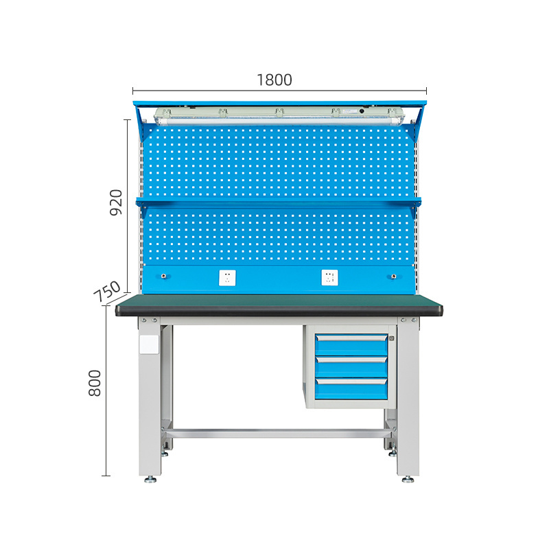 Professional Custom Industrial Heavy Duty Worktable Workshop Tool Workbench For Storage