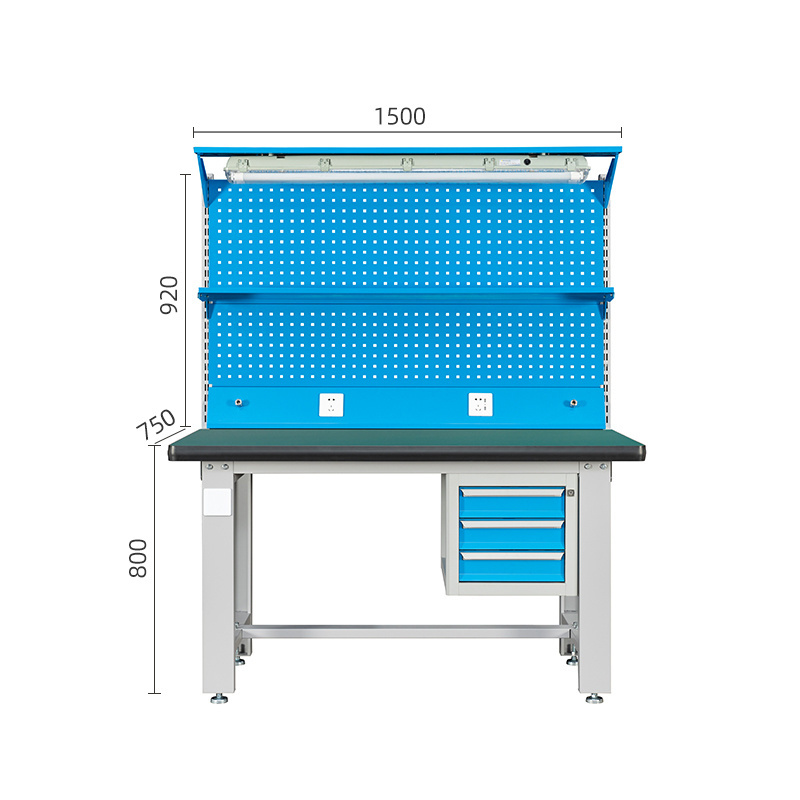 Professional Custom Industrial Heavy Duty Worktable Workshop Tool Workbench For Storage