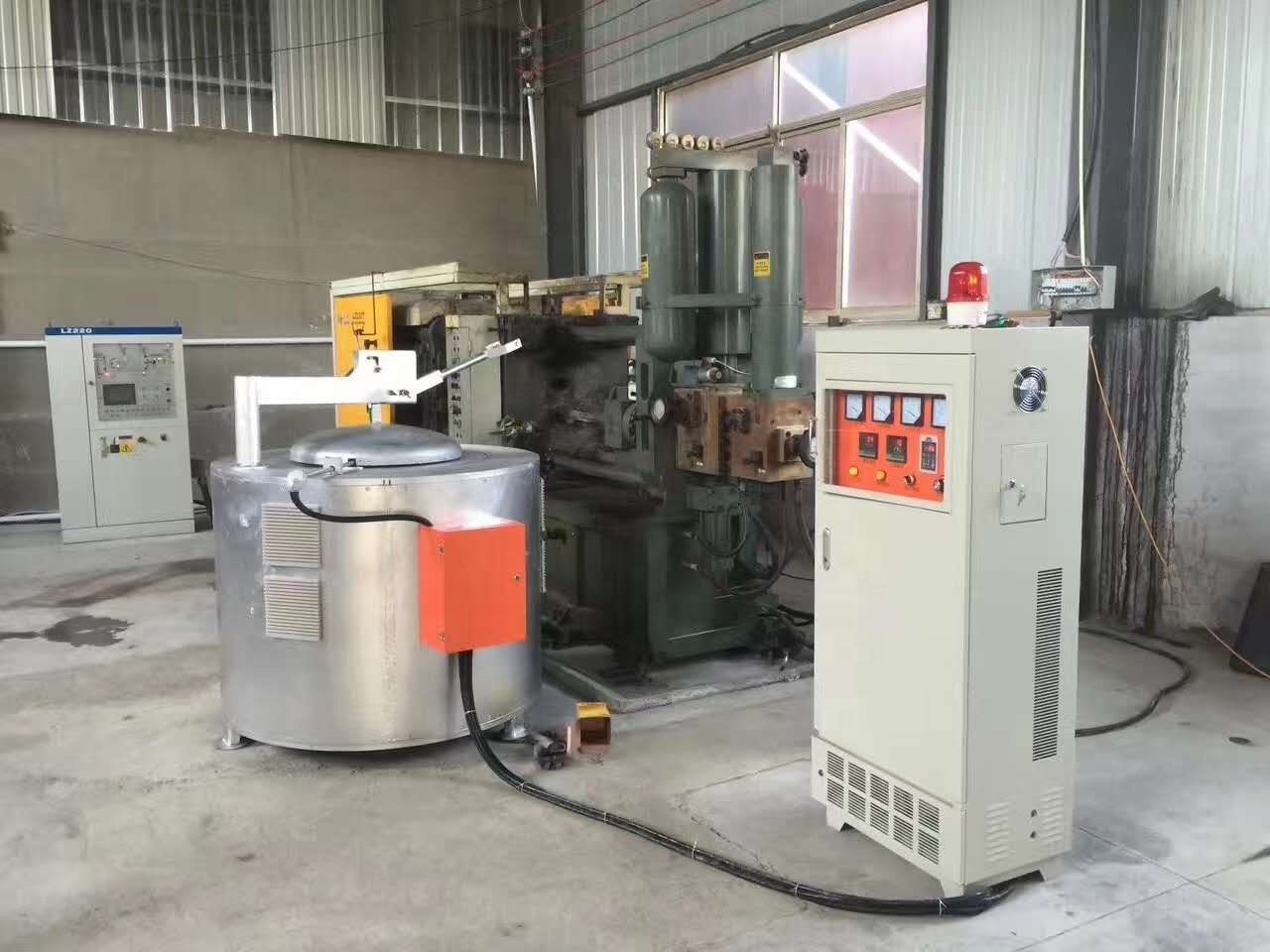 100kg 250kg 500kg 1T IGBT aluminum melting machine scrap cans electric induction smelting melting furnace aluminum furnace