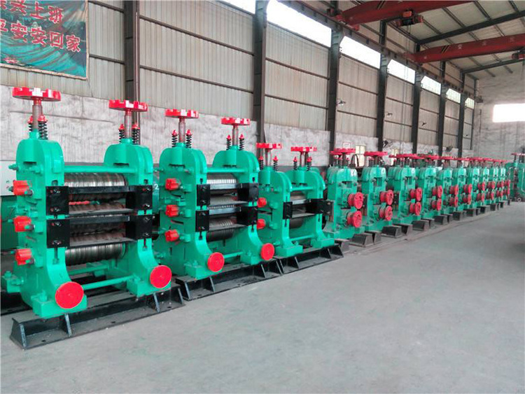 Manual steel rebar iron rod making machine rolling mill continues casting rolling machine line