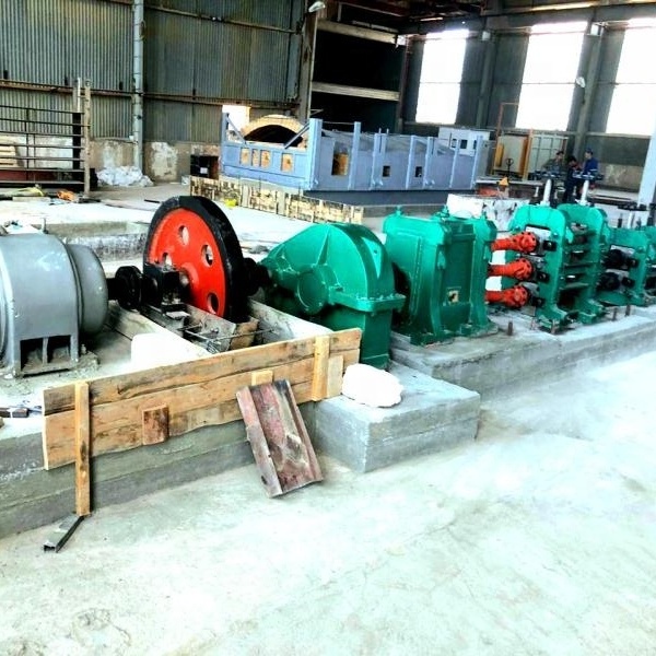 Manual steel rebar iron rod making machine rolling mill continues casting rolling machine line