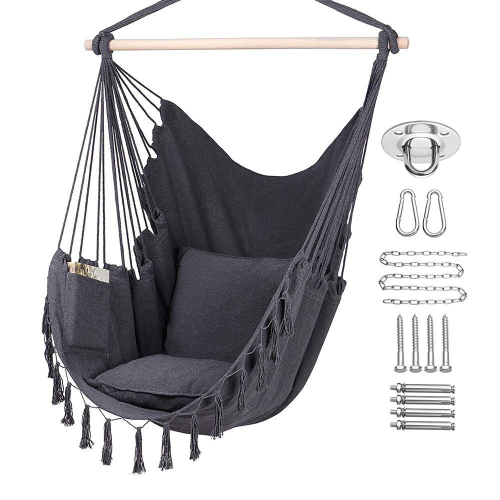 Lawn swing hammock hanging patio chair for adults,Outdoor Hammock Hanging Rope Swing chair