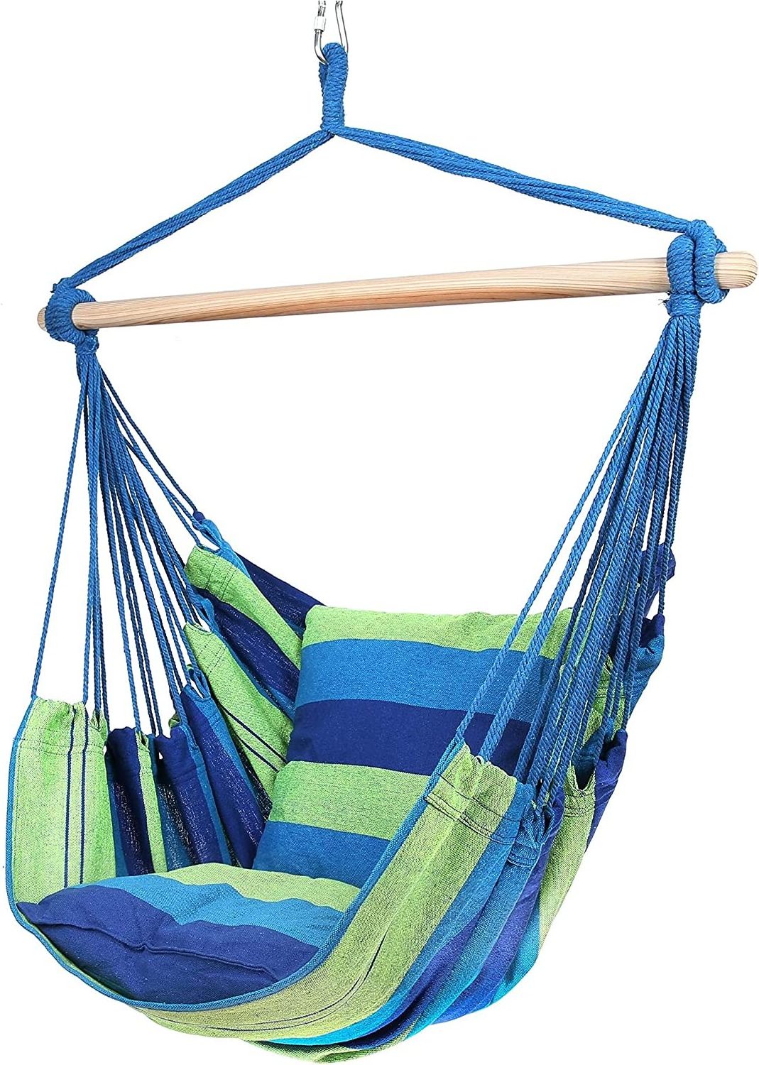 Hanging Swing Chair with Two Cushions,Hanging Hammock Chair