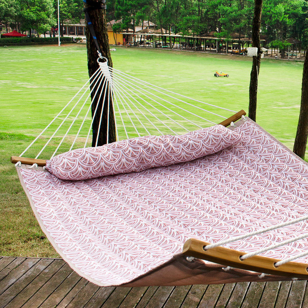 fan pattern quilted quilted hammock outdoor indoor courtyard outing self-driving tour gift home decoration hammock