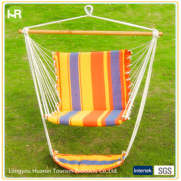 for Patio, Porch, Bedroom, Backyard, Indoor or Outdoor  Hammock Chair with armrest and footrest Swing