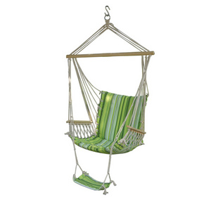 for Patio, Porch, Bedroom, Backyard, Indoor or Outdoor  Hammock Chair with armrest and footrest Swing