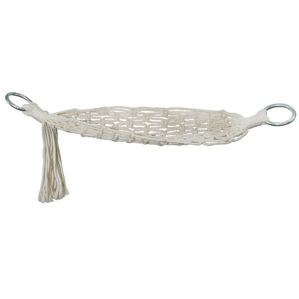 with 2 Hooks  Handwoven Cotton Basket Storage for Produce, Hanging Fruit Hammock Under Cabinet Macrame Fruit Hammock