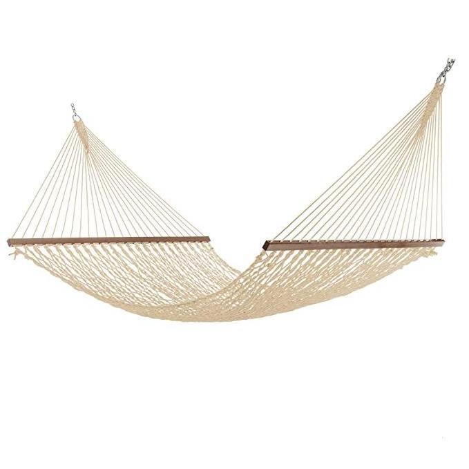 Garden Portable Cotton Rope Beach Hammock Bed  Hanging Swing Net Mesh Hammock