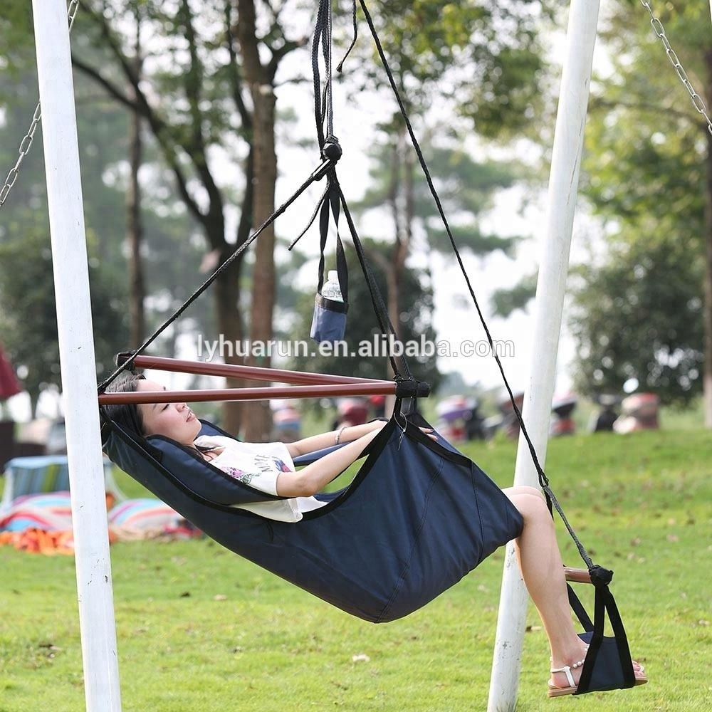 Door to door shipping Oxford Cloth Hanging Chairs Adult Outdoor Air Hanging Swing Chair With Footrest