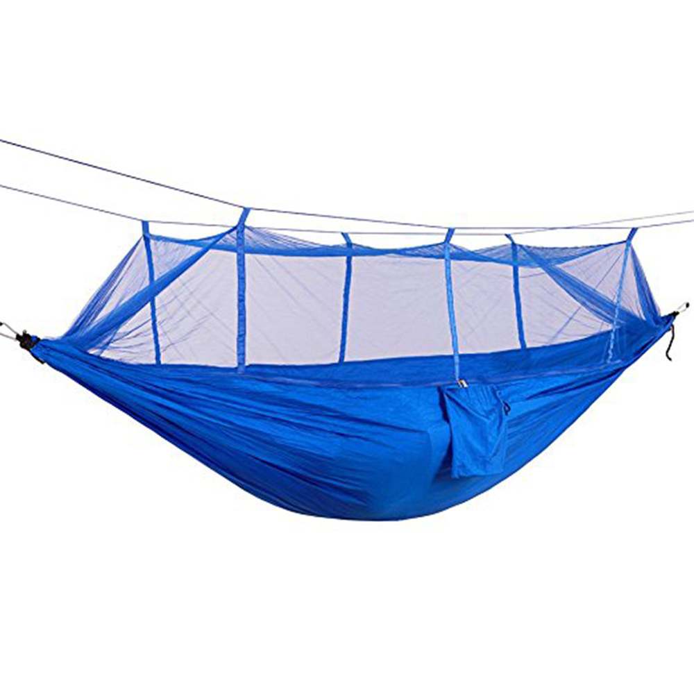 Wholesale Lightweight  Portable parachute Hammock with Mosquito Net Outdoors Camping Hammock