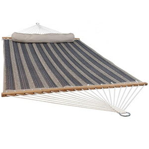 Huarun Manufacturers Quilted Double Size Hammock Hard Wooden Bar Hammock