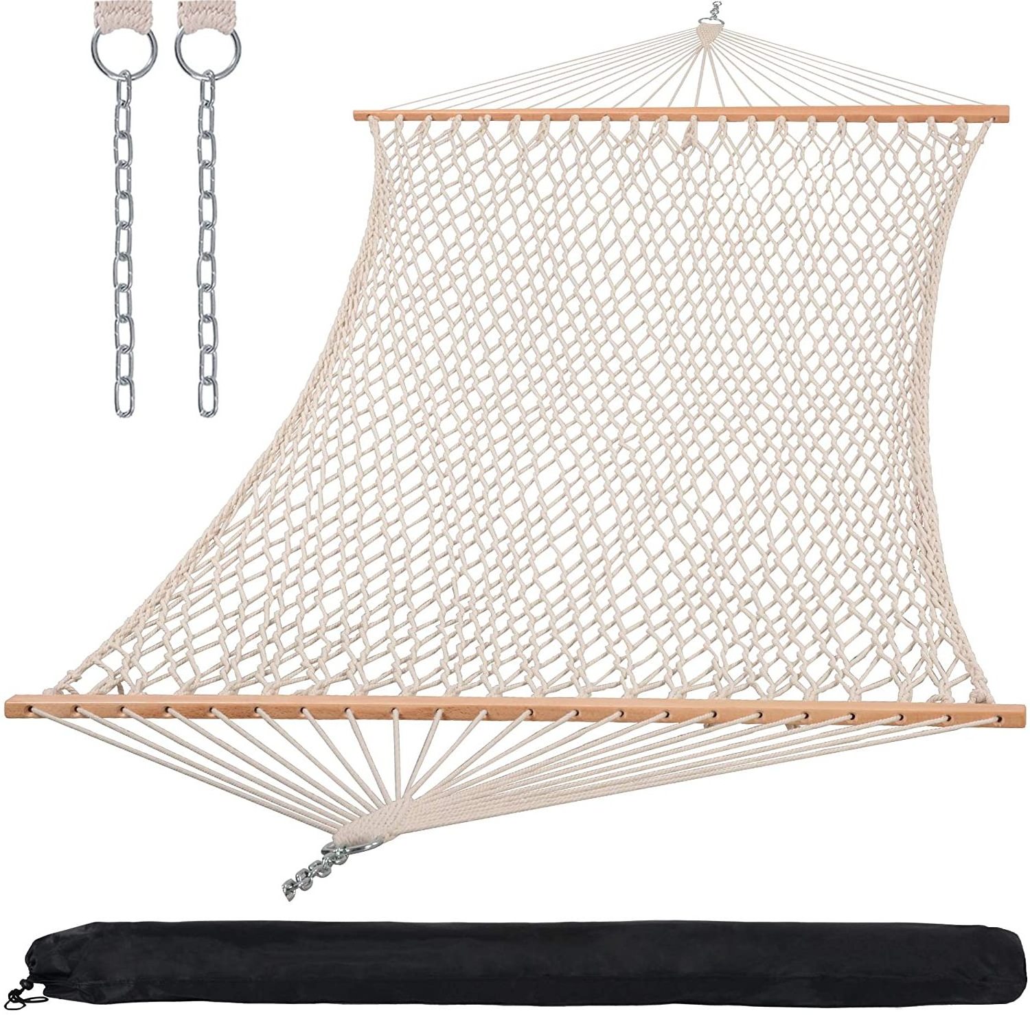 New Design cotton rope hammocks Swing hanging hammmock bed adult swing bed hammock  for Outdoor and Indoor