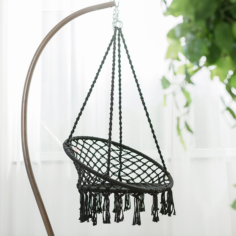 Portable Macrame Swing Chair  Living Room Swing Chair Patio Swing Chair