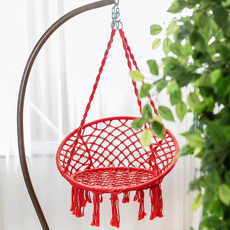 Portable Macrame Swing Chair  Living Room Swing Chair Patio Swing Chair