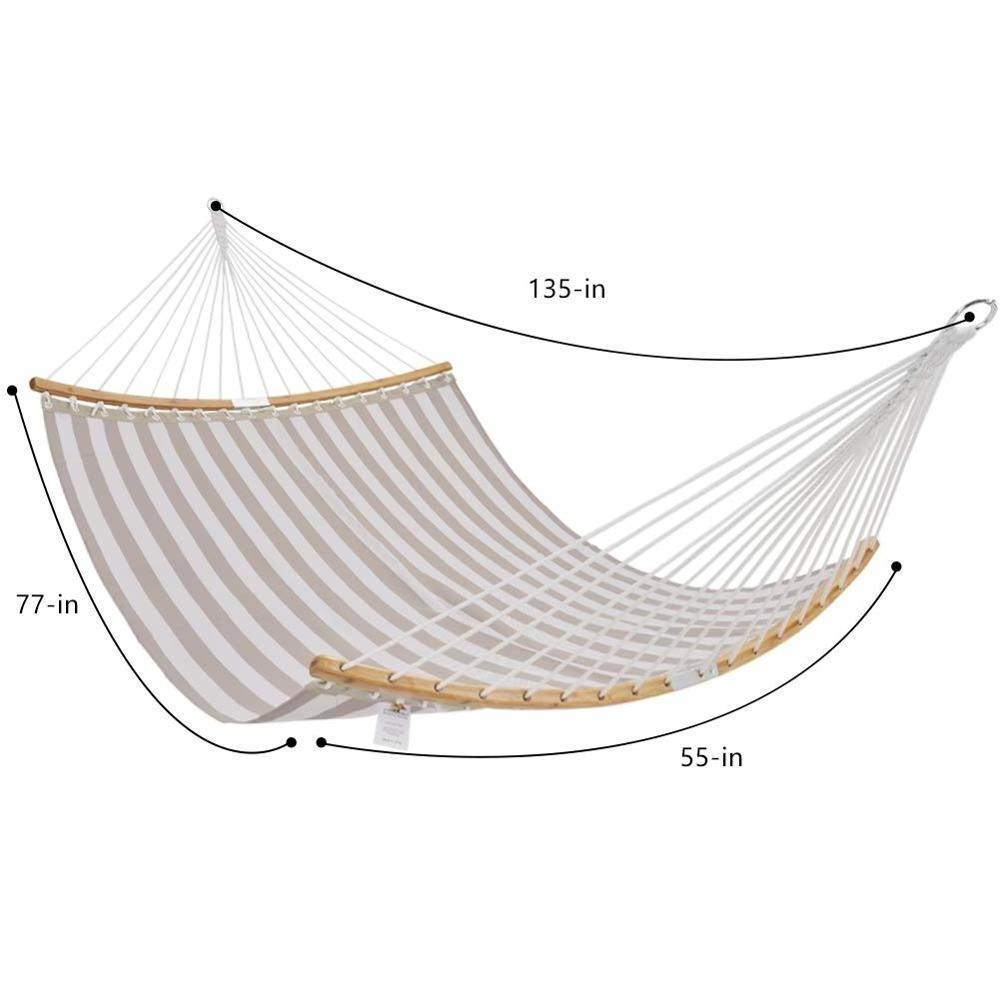 HR new curved bamboo foleded Quick Dry Tesline Hammock  outdoor or indoor