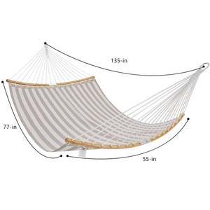 HR new curved bamboo foleded Quick Dry Tesline Hammock  outdoor or indoor