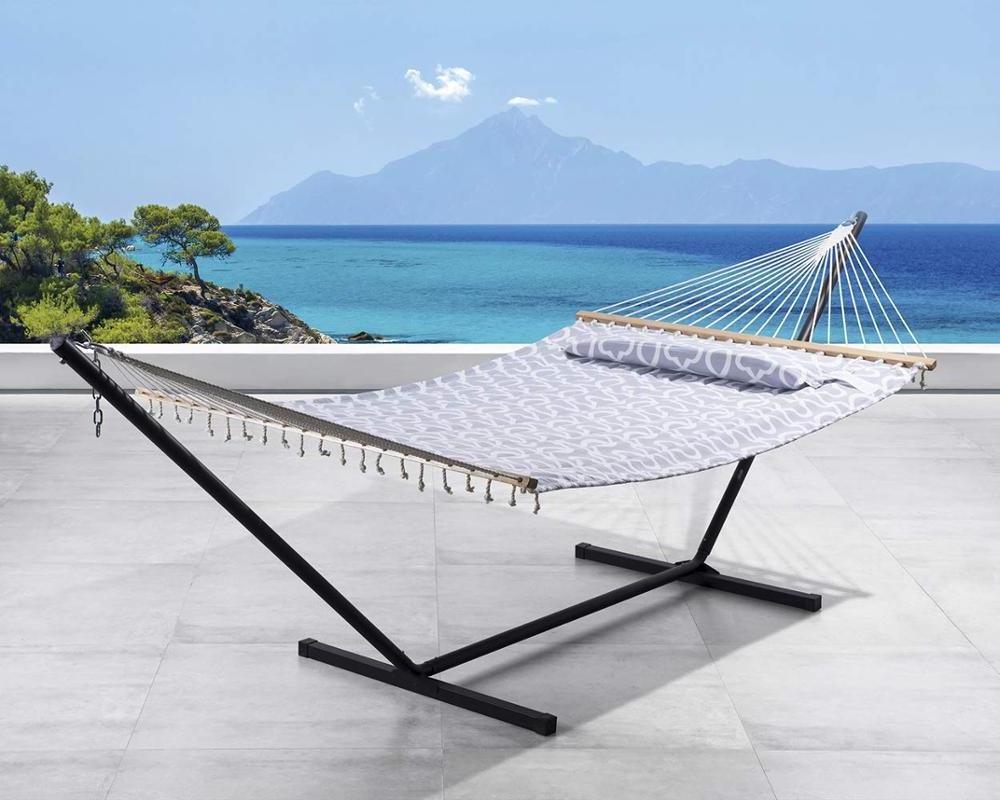 Hammock Stand  with Two Person Spreader Bar Comfortable Hammock 12FT Stand Yard Patio Outdoor Use