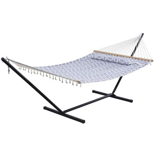 Hammock Stand  with Two Person Spreader Bar Comfortable Hammock 12FT Stand Yard Patio Outdoor Use