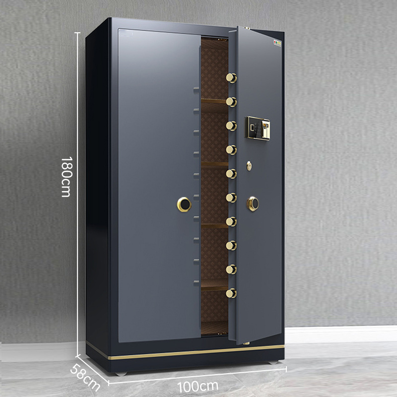 Factory deposit security fingerprint big smart office safes for home money large vault jewelry safe box