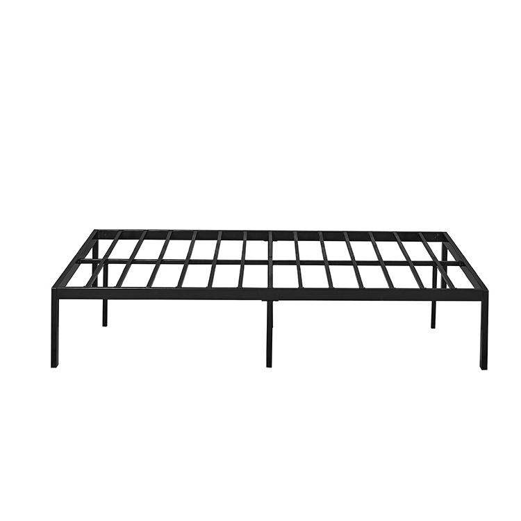 New Design Easy Assembly 16 Inch Queen Bed Frame No Box Spring Needed Black Heavy Duty Metal TWIN Queen Platform Bed Frame