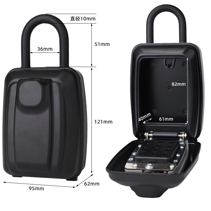 Secure External Password Storage Padlock Combination Lock Key Safe Key Box Lockbox For Keys