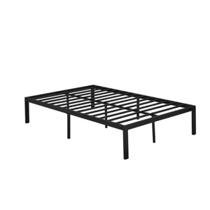 New Design Easy Assembly 16 Inch Queen Bed Frame No Box Spring Needed Black Heavy Duty Metal TWIN Queen Platform Bed Frame