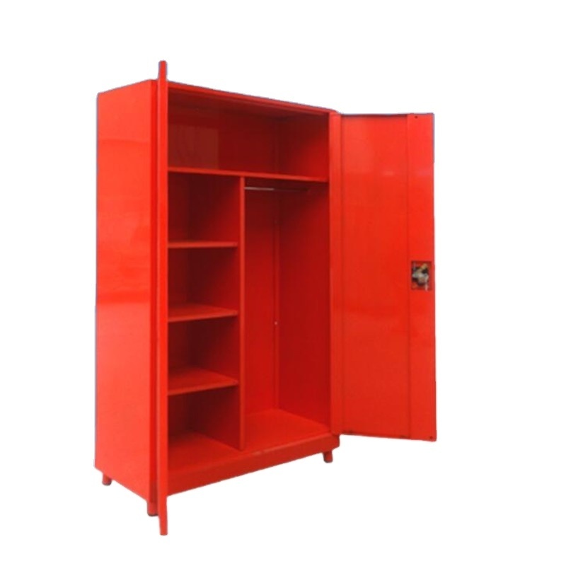 Modern Indian Cheap Bedroom Metal Clothes Wardrobe Locker With Legs