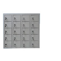 20 Doors Steel Cell Phone Storage Locking Mailbox Cabinet