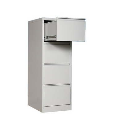 Knock Down Vertical Lockable Storage Four Metal Drawer File Cabinet