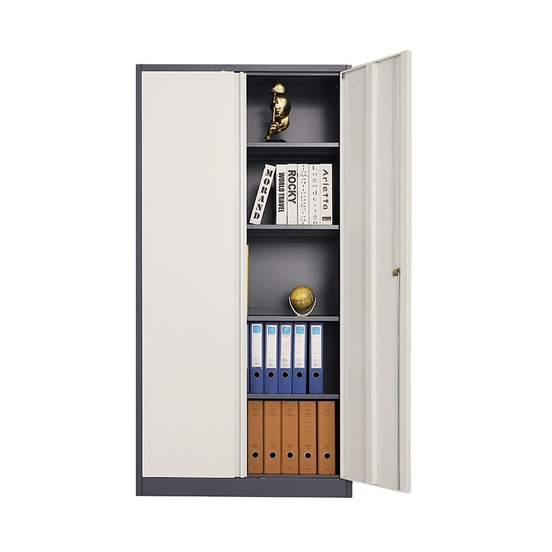 Durable  Full Handle Filing Cabinet Steel Cupboard 4 Adjustable Shelf Steel Storage Filing Cabinets for Office