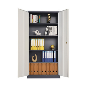 Durable  Full Handle Filing Cabinet Steel Cupboard 4 Adjustable Shelf Steel Storage Filing Cabinets for Office