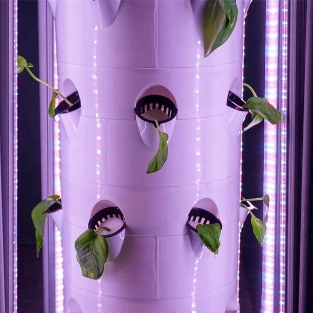 NEW Vertical Hydroponic Tower Hydroponic Growing System Aeroponic  Tower  With LED Light For Leaf And Vegetables