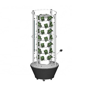 NEW Vertical Hydroponic Tower Hydroponic Growing System Aeroponic  Tower  With LED Light For Leaf And Vegetables