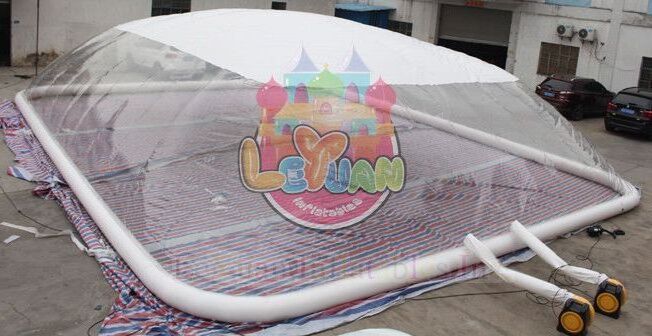 Above Ground Pool Dome Cover Clear Inflatable Tent For Swimming Pool During Winter