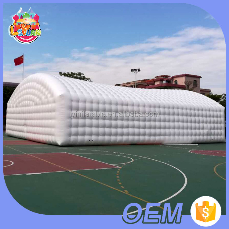 Custom airtight inflatable party marquee / inflatable wedding tent / huge air white event house for exhibition