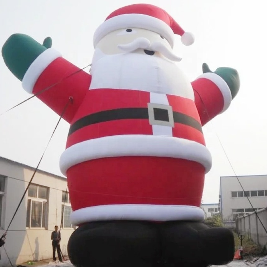 Christmas Advertising Inflatable Santa Claus 12 Meters Tall