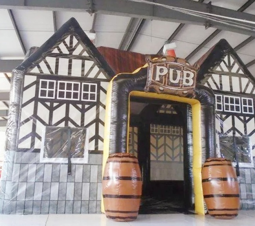 Custom UV Digital Printing Inflatable Irish Pub For Sale