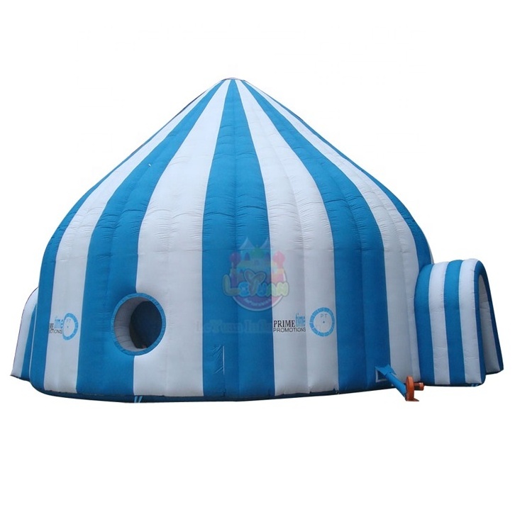 Two Doors Constantly Inflate Yurts Inflatable Dome Shape Tent For Sale