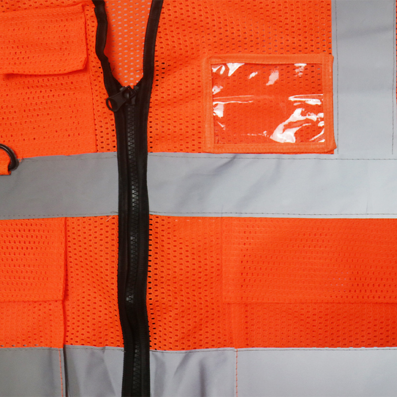 Custom Multi Pocket Safety Clothing Engineer Work Wear Fire Resistant Reflective Hi Vis Workwear Vest For Men And Women